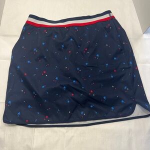Lady Hagen Navy Star-Patterned Skirt Size XS